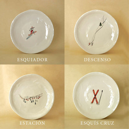 PLATOS DE POSTRE ESQUÍ