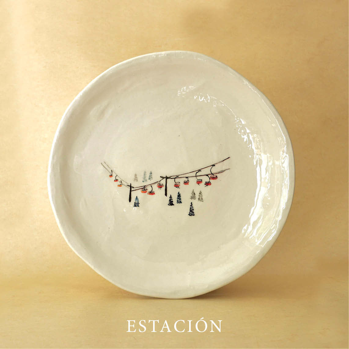 PLATOS DE POSTRE ESQUÍ